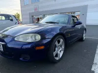 Gebraucht Mazda MX5 110 PS (80 kW) 2003 Blau Cabrio