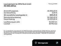 Neu BMW X3 Comfort Edition 197 PS (144 kW) 2025 Saphirschwarz (schwarz) SUV
