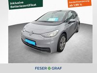 Gebraucht VW ID.3 Pure 110 kW (150 PS) 2021 Mondsteingrau schwarz Kleinwagen