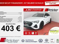 Gebraucht Audi e-tron Sportback S-Line 300 kW (408 PS) 2022 Gletscherweiß metallic (metallic) SUV