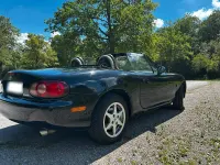 Gebraucht Mazda MX5 110 PS (80 kW) 2002 Schwarz Cabrio