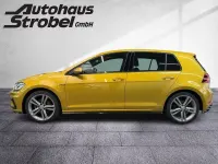 Gebraucht VW Golf VII R-line 150 PS (110 kW) 2017 Kurkumagelb metallic Limousine