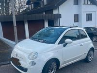 Gebraucht Fiat 500 Lounge 69 PS (50 kW) 2010 Weiß Kleinwagen