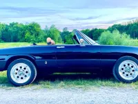 Gebraucht Alfa Romeo Spider Veloce 128 PS (94 kW) 1982 Schwarz Cabrio