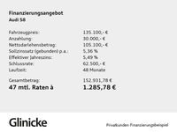 Neu Audi S8 571 PS (419 kW) 2026 Sebringschwarz kristalleffekt Limousine