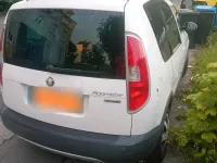 Gebraucht Skoda Roomster 86 PS (63 kW) 2007 Weiß Van / Kleinbus