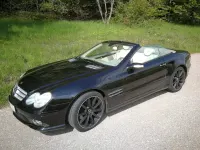 Gebraucht Mercedes SL500 387 PS (284 kW) 2007 Schwarz Cabrio