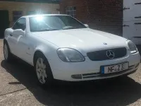 Gebraucht Mercedes SLK230 193 PS (141 kW) 1997 Weiß Cabrio