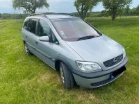 Gebraucht Opel Zafira Selection 101 PS (74 kW) 2002 Silber Van / Kleinbus