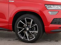 gebraucht Skoda Karoq 2.0 TSI 4x4 DSG Sportline ACC AHK Kamera Assistenz Navi 19" LED