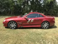 Gebraucht Mercedes SL500 Edition 306 PS (225 kW) 2002 Rot Cabrio