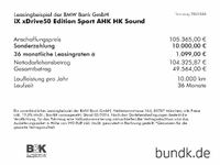 gebraucht BMW iX iXxDrive50 Edition Sport AHK HK Sound Sportpaket Bluetooth HUD Navi Vollleder K