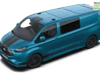 Neu Ford E-Transit Sport 160 kW (218 PS) 2026 Digital aqua blue metallic Van