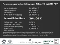 Gebraucht VW T-Roc Style 150 PS (110 kW) 2022 Weiss SUV