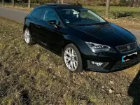 Usata Seat Leon FR 179 CV (131 kW) 2013 Nero Coupé
