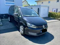 Gebraucht VW Touran Comfortline 105 PS (77 kW) 2010 Schwarz Van / Kleinbus