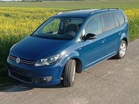 Gebraucht VW Touran Match 140 PS (102 kW) 2012 Blau Van / Kleinbus