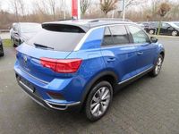 Gebraucht VW T-Roc Style 110 PS (80 kW) 2021 Ravennablau metallic schwarz SUV