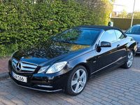 Brugt Mercedes E200 Avantgarde 184 HK (135 kW) 2011 Sort Cabriolet