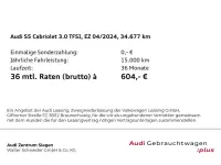 Gebraucht Audi S5 Cabriolet Design 354 PS (260 kW) 2024 Chronosgrau metallic Cabrio