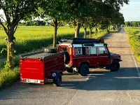 Gebraucht Land Rover Defender 122 PS (89 kW) 2007 Rot Van / Kleinbus