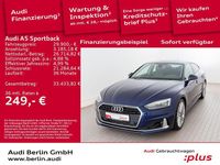 Gebraucht Audi A5 Sportback Advanced Plus 150 PS (110 kW) 2022 Navarrablau metallic Kleinwagen