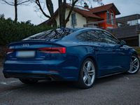 Gebraucht Audi A5 Sportback S-Line 252 PS (185 kW) 2019 Blau Kleinwagen