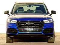 Gebraucht Audi Q5 S-Line 245 PS (180 kW) 2020 Gletscherweiß / blau foliert (metallic) SUV