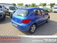 Gebraucht Peugeot 307 109 PS (80 kW) 2007 Farbe blau recife/metalliclac Limousine