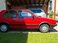 Gebraucht VW Golf II 1991 Rot Kleinwagen