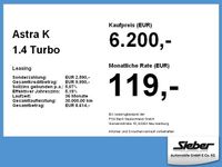 Gebraucht Opel Astra Dynamic 125 PS (91 kW) 2016 Power rot Limousine