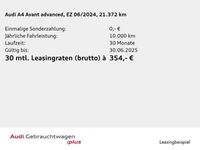 Gebraucht Audi A4 Advanced 163 PS (119 kW) 2024 Gletscherweiß metallic Kombi