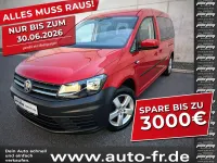 Gebraucht VW Caddy Maxi Trendline 125 PS (91 kW) 2018 Kirschrot Van / Kleinbus