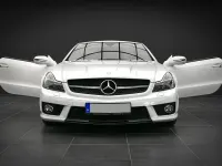 Gebraucht Mercedes SL63 AMG AMG 525 PS (386 kW) 2008 Weiß Cabrio