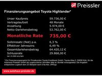 Gebraucht Toyota Highlander Luxury 248 PS (182 kW) 2023 Dark blue metallic SUV