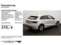Gebraucht Audi A3 Ambiente 150 PS (110 kW) 2024 Arkonaweiß Limousine