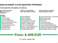 Gebraucht Audi A6 239 PS (175 kW) 2010 Grau Kombi