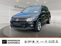 Gebraucht VW Tiguan R-line 184 PS (135 kW) 2016 Schwarz deep black perleffekt metallic SUV