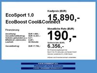 gebraucht Ford Ecosport 1.0 EcoBoost Cool&Connect *beh.Lenk*LM*