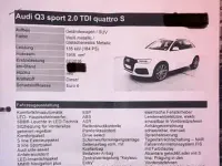 Gebraucht Audi Q3 S-Line 184 PS (135 kW) 2016 Weiß SUV