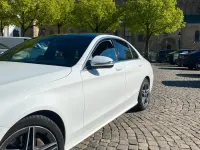 Gebraucht Mercedes C160 AMG line 129 PS (94 kW) 2019 Weiß Coupé
