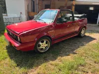 Gebraucht VW Golf Cabriolet 75 PS (55 kW) 1989 Rot Cabrio