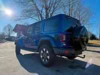 Gebraucht Jeep Wrangler Unlimited Sahara 200 PS (147 kW) 2019 Ocean blue metallic SUV