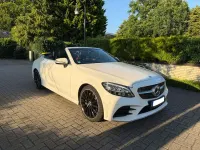 Gebraucht Mercedes C180 AMG 156 PS (114 kW) 2021 Weiß Cabrio