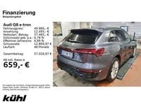Gebraucht Audi Q8 e-tron S-Line 300 kW (408 PS) 2023 Daytonagrau perleffekt SUV
