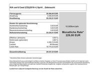 Neu Kia Ceed Spirit 140 PS (102 kW) 2025 Grau Kleinwagen