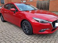 Gebraucht Mazda 3 Sports-Line 105 PS (77 kW) 2017 Rot Limousine