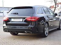 Gebraucht Mercedes C200 AMG line 184 PS (135 kW) 2016 Obsidianschwarz  metalliclack Kombi