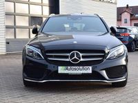 Gebraucht Mercedes C200 AMG line 184 PS (135 kW) 2016 Obsidianschwarz  metalliclack Kombi