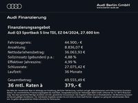 Gebraucht Audi Q3 S-Line 150 PS (110 kW) 2024 Mythosschwarz metallic SUV